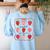 Preschool Is My Jam Strawberry Teacher First Day Of School Women's Sweatshirt Back Print Light Blue Preschool Is My Jam Strawberry Teacher First Day Of School Women's Sweatshirt Back Print Light Blue
