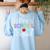 Preschool Squad Preschool Teacher Student Women's Sweatshirt Back Print Light Blue Preschool Squad Preschool Teacher Student Women's Sweatshirt Back Print Light Blue