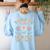 Preschool Teacher Appreciation Team Pre-K Grow With The Flow Women's Sweatshirt Back Print Light Blue Preschool Teacher Appreciation Team Pre-K Grow With The Flow Women's Sweatshirt Back Print Light Blue