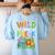 Preschool Teacher Kids Back To School Wild About Pre-K Women's Sweatshirt Back Print Light Blue Preschool Teacher Kids Back To School Wild About Pre-K Women's Sweatshirt Back Print Light Blue