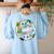 Progress Over Perfection Caterpillar Back To School Teacher Women's Sweatshirt Back Print Light Blue Progress Over Perfection Caterpillar Back To School Teacher Women's Sweatshirt Back Print Light Blue