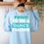 Proud Dance Instructor Choreographer Dance Teacher Women's Sweatshirt Back Print Light Blue