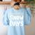 Proud Supporter Of Snow Days Teacher Christmas Men Women Women's Sweatshirt Back Print Light Blue