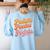 Pudiste Puedes Podras Maestra Spanish Teacher Women's Sweatshirt Back Print Light Blue Pudiste Puedes Podras Maestra Spanish Teacher Women's Sweatshirt Back Print Light Blue