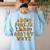 Pumpkin ABC Halloween Alphabet Costume School Teacher Kids Women's Sweatshirt Back Print Light Blue Pumpkin ABC Halloween Alphabet Costume School Teacher Kids Women's Sweatshirt Back Print Light Blue