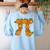 Pumpkin Pi Math Teacher Halloween Costume Geometry Women's Sweatshirt Back Print Light Blue Pumpkin Pi Math Teacher Halloween Costume Geometry Women's Sweatshirt Back Print Light Blue