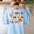 Pumpkin Spice Autumn Leaves IEPS Sped Teacher Fall Women's Sweatshirt Back Print Light Blue Pumpkin Spice Autumn Leaves IEPS Sped Teacher Fall Women's Sweatshirt Back Print Light Blue