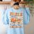 Pumpkin Spice Makes The Teacher Nice Teacher Graduation Women's Sweatshirt Back Print Light Blue Pumpkin Spice Makes The Teacher Nice Teacher Graduation Women's Sweatshirt Back Print Light Blue