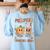 Pumpkin Spice Makes Teacher Nice Retro Fall Spooky Season Women's Sweatshirt Back Print Light Blue Pumpkin Spice Makes Teacher Nice Retro Fall Spooky Season Women's Sweatshirt Back Print Light Blue