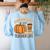 Pumpkin Spice And Teacher Life Halloween Teacher Women's Sweatshirt Back Print Light Blue Pumpkin Spice And Teacher Life Halloween Teacher Women's Sweatshirt Back Print Light Blue