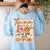 Pumpkin Teacher Preppy Fall In Love With Learning Autumn Women's Sweatshirt Back Print Light Blue Pumpkin Teacher Preppy Fall In Love With Learning Autumn Women's Sweatshirt Back Print Light Blue
