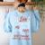 Punctuation Saves Lives I English Grammar Teacher Women's Sweatshirt Back Print Light Blue Punctuation Saves Lives I English Grammar Teacher Women's Sweatshirt Back Print Light Blue