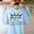 Queen Of My Classroom Colorful Teacher For Men Women Women's Sweatshirt Back Print Light Blue Queen Of My Classroom Colorful Teacher For Men Women Women's Sweatshirt Back Print Light Blue