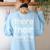 There Their They'Re English Grammar Teacher Humor Women's Sweatshirt Back Print Light Blue There Their They'Re English Grammar Teacher Humor Women's Sweatshirt Back Print Light Blue