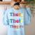 There Their They'Re English Teacher Grammar Memes Women's Sweatshirt Back Print Light Blue There Their They'Re English Teacher Grammar Memes Women's Sweatshirt Back Print Light Blue