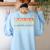 Read A Book Bruh Cool Ela English Teacher Reading Literature Women's Sweatshirt Back Print Light Blue