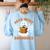 Read More Books Halloween Retro Pumpkin Reading Fall Teacher Women's Sweatshirt Back Print Light Blue Read More Books Halloween Retro Pumpkin Reading Fall Teacher Women's Sweatshirt Back Print Light Blue