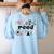 Read Children's Books Teacher Women's Sweatshirt Back Print Light Blue