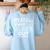 Read Your Heart Out Cute For Teacher Women Love Reading Book Women's Sweatshirt Back Print Light Blue