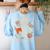 Read In Peace Skeleton Reading Book Halloween Teacher Women's Sweatshirt Back Print Light Blue Read In Peace Skeleton Reading Book Halloween Teacher Women's Sweatshirt Back Print Light Blue
