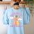 Take Me To Your Readers Alien Teacher Halloween Literacy Women's Sweatshirt Back Print Light Blue