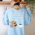 Reading 67 Six Seven Meme English Teacher Book Lover Women's Sweatshirt Back Print Light Blue Reading 67 Six Seven Meme English Teacher Book Lover Women's Sweatshirt Back Print Light Blue