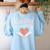Reading Intervention Teacher Women's Sweatshirt Back Print Light Blue Reading Intervention Teacher Women's Sweatshirt Back Print Light Blue