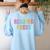 READING ROCKS English Teacher ELA ABCD Read Star Kinder Women's Sweatshirt Back Print Light Blue READING ROCKS English Teacher ELA ABCD Read Star Kinder Women's Sweatshirt Back Print Light Blue