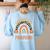Reading Specialist Halloween Reading Teacher For Men Women Women's Sweatshirt Back Print Light Blue Reading Specialist Halloween Reading Teacher For Men Women Women's Sweatshirt Back Print Light Blue