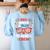 Red & Blue Teacher Crew Shirt 4th Of July Sunglasses Women's Sweatshirt Back Print Light Blue Red & Blue Teacher Crew Shirt 4th Of July Sunglasses Women's Sweatshirt Back Print Light Blue