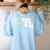 Red For Ed Maryland Teacher Public Education Women's Sweatshirt Back Print Light Blue