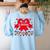 Red Ribbon Week Awareness For Students And Teachers Men Women Girls Kids Women's Sweatshirt Back Print Light Blue Red Ribbon Week Awareness For Students And Teachers Men Women Girls Kids Women's Sweatshirt Back Print Light Blue