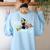 There's Room On My Broom For You Too Teacher Halloween Women's Sweatshirt Back Print Light Blue There's Room On My Broom For You Too Teacher Halloween Women's Sweatshirt Back Print Light Blue