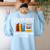 I Rescue Books Trapped In The Bookstore Book Teacher For Men Women Women's Sweatshirt Back Print Light Blue