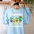 Resource Team Cactus Crew Resource Teacher Squad Women's Sweatshirt Back Print Light Blue Resource Team Cactus Crew Resource Teacher Squad Women's Sweatshirt Back Print Light Blue