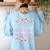 Retired Teacher Full Time Grandma Teaching Retirement Women's Sweatshirt Back Print Light Blue Retired Teacher Full Time Grandma Teaching Retirement Women's Sweatshirt Back Print Light Blue