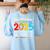 Retirement Class Of 2025 Teacher Countdown Loading Teacher Women's Sweatshirt Back Print Light Blue