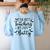 Retro The Best Teachers Are A Bit Batty Halloween Teacher Women's Sweatshirt Back Print Light Blue Retro The Best Teachers Are A Bit Batty Halloween Teacher Women's Sweatshirt Back Print Light Blue