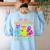 Retro Are You Falloween Direction Teacher Spooky Halloween Women's Sweatshirt Back Print Light Blue Retro Are You Falloween Direction Teacher Spooky Halloween Women's Sweatshirt Back Print Light Blue