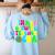Retro Groovy In My Glowing Teacher Era Happy Teacher's Day Women's Sweatshirt Back Print Light Blue Retro Groovy In My Glowing Teacher Era Happy Teacher's Day Women's Sweatshirt Back Print Light Blue