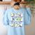Retro Halloween Science Teacher Ghost Laboratory Teacher Women's Sweatshirt Back Print Light Blue Retro Halloween Science Teacher Ghost Laboratory Teacher Women's Sweatshirt Back Print Light Blue
