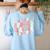 Retro Halloween This Is My Spooky School Teacher Costume Women's Sweatshirt Back Print Light Blue Retro Halloween This Is My Spooky School Teacher Costume Women's Sweatshirt Back Print Light Blue