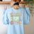 Retro Hooray It's Art Day Art Teacher Back To School Women Women's Sweatshirt Back Print Light Blue Retro Hooray It's Art Day Art Teacher Back To School Women Women's Sweatshirt Back Print Light Blue