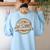 Retro School Counselor Back To School Teacher Squad Crew Women's Sweatshirt Back Print Light Blue Retro School Counselor Back To School Teacher Squad Crew Women's Sweatshirt Back Print Light Blue