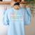Retro School Counselor Counseling Teacher Appreciation Women's Sweatshirt Back Print Light Blue Retro School Counselor Counseling Teacher Appreciation Women's Sweatshirt Back Print Light Blue