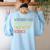 Retro Scientist Warning May Talk About Science Teacher Women's Sweatshirt Back Print Light Blue Retro Scientist Warning May Talk About Science Teacher Women's Sweatshirt Back Print Light Blue