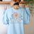 Retro I Teach Tiny Humans About Jesus Christian Teacher Women's Sweatshirt Back Print Light Blue Retro I Teach Tiny Humans About Jesus Christian Teacher Women's Sweatshirt Back Print Light Blue