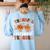 Retro Thankful Music Teacher Pumpkin Fall Thanksgiving Women's Sweatshirt Back Print Light Blue Retro Thankful Music Teacher Pumpkin Fall Thanksgiving Women's Sweatshirt Back Print Light Blue