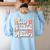 Retro Vintage Every Student Matters Teacher Paraprofessional Women's Sweatshirt Back Print Light Blue Retro Vintage Every Student Matters Teacher Paraprofessional Women's Sweatshirt Back Print Light Blue