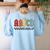 Rock Abcd Back To School Abcd Preschool Teacher Appreciation Women's Sweatshirt Back Print Light Blue Rock Abcd Back To School Abcd Preschool Teacher Appreciation Women's Sweatshirt Back Print Light Blue